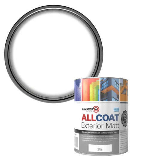 Zinsser All Coat 1l Matt White – zyberltd