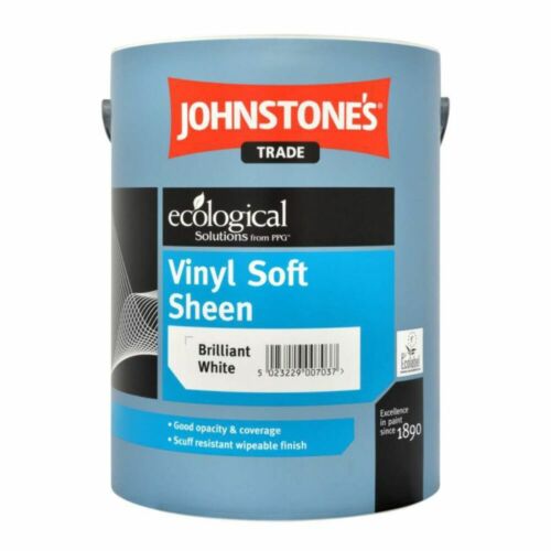 JOHNSTONE'S VINYL SOFT SHEEN BRILLIANT WHITE 2.5L zyberltd