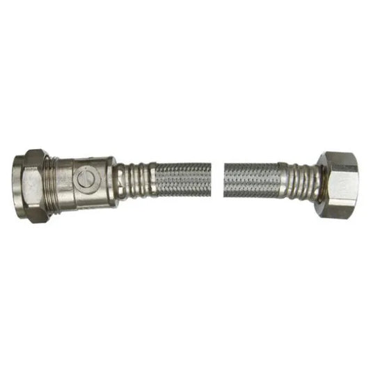 15x1/2"x150 Flexible Tap Con c/w Iso Valve