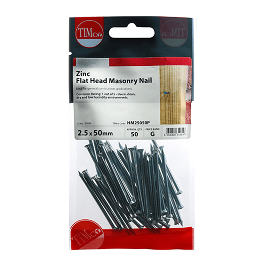 Timco Masonry Nails 2.5x50mm