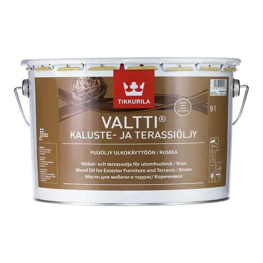 Valtti Furniture and Decking Oil - Brown 10LTR