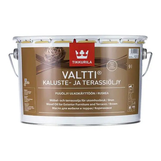Valtti Furniture and Decking Oil - Brown 10LTR