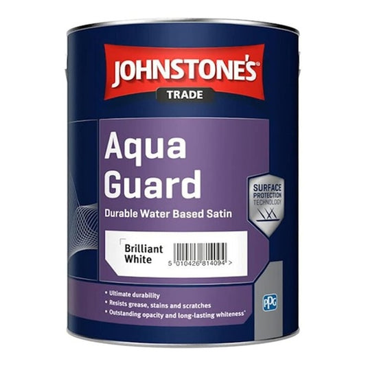 Johnstone's Aqua Guard Satin - Brilliant White 5L