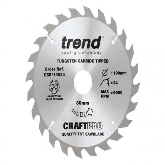 CRAFT SAW BLADE 190MM X 24T X 30