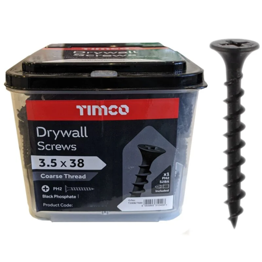Drywall Screw ZP 3.5x38mm Box 1000 Fine Thread