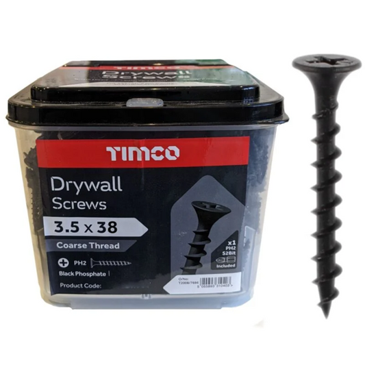 Drywall Screw ZP 3.5x38mm Box 1000 Fine Thread