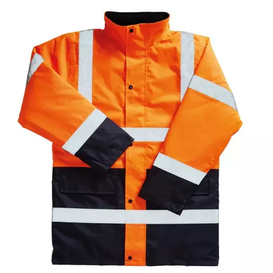 XL Hi-Vis 2-Tone Coat Orange/Navy