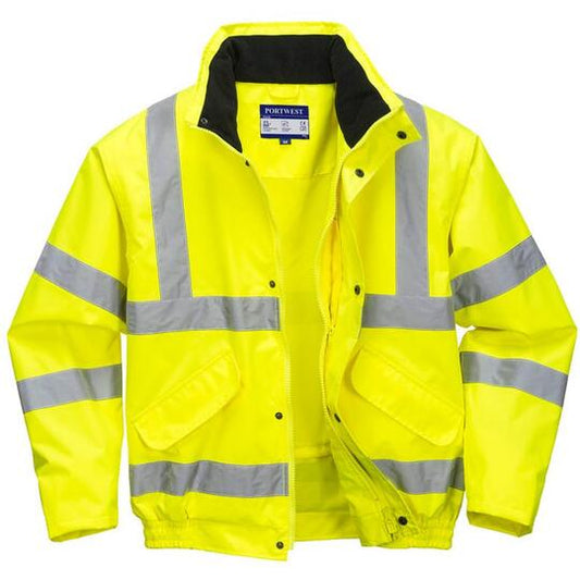 LRG HI-VIS YELLOW BOMBER JACKET