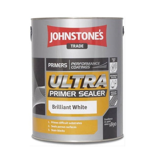 Johnstone's Ultra Primer Sealer Brilliant White 1L
