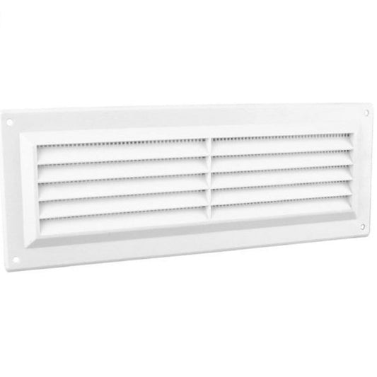 Louvre Plastic Vent 225mm x 76mm White