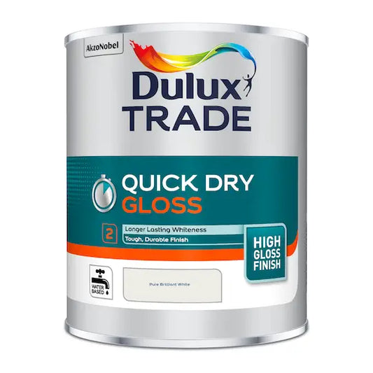 Dulux Trade Quick Dry Gloss Pure Brilliant White - 5L