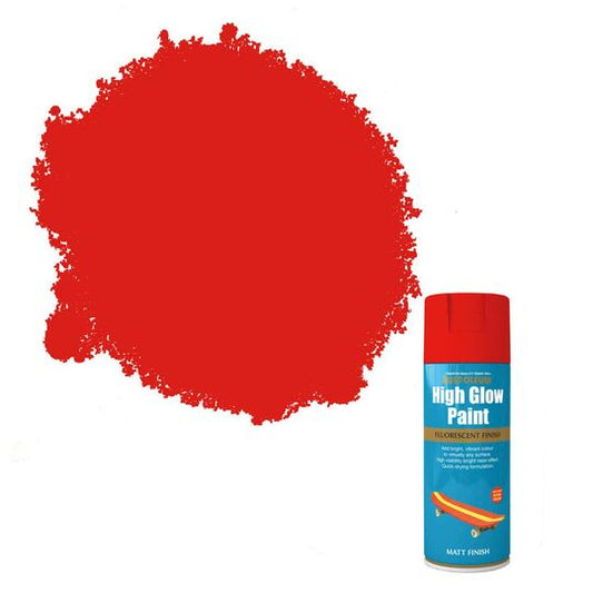 High Glow Paint Red-Orange Matt