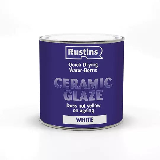 Rustins Acrylic Ceramic Glaze White 2.5L