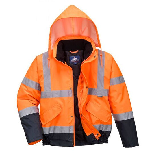 XL  Hi-Vis 2-Tone Bomber Orange/Navy
