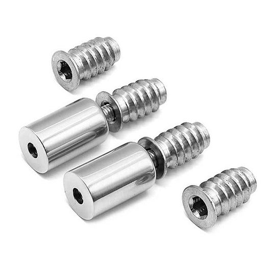 Locking Sash Stops C/W 4 Screws & 2 Barrels - PC
