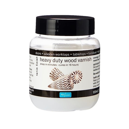 Polyvine Heavy Duty Interior Wood Varnish Satin 100ml