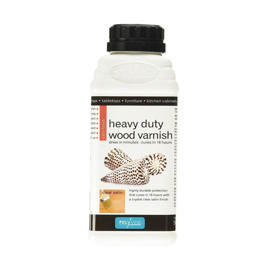 Polyvine Heavy Duty Interior Wood Varnish Satin 500ml