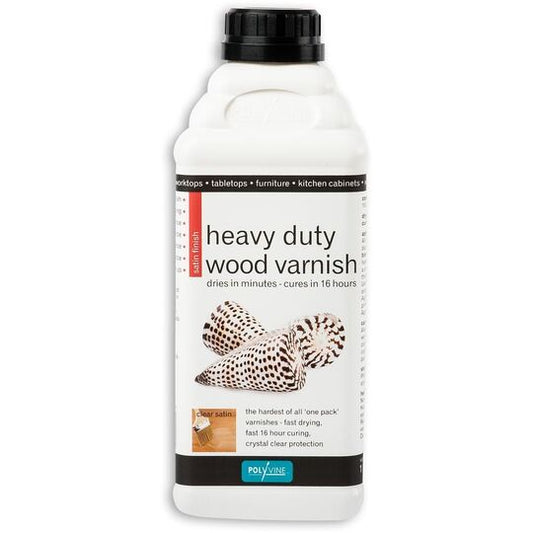 Polyvine Heavy Duty Interior Wood Varnish Satin 1L