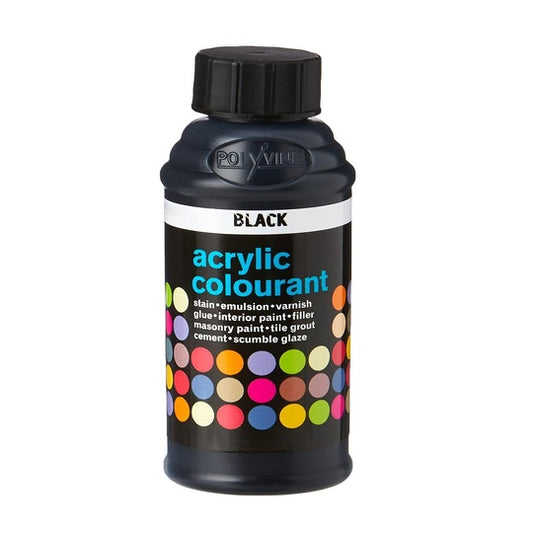 Polyvine Universal Acrylic Colourant Black 50g