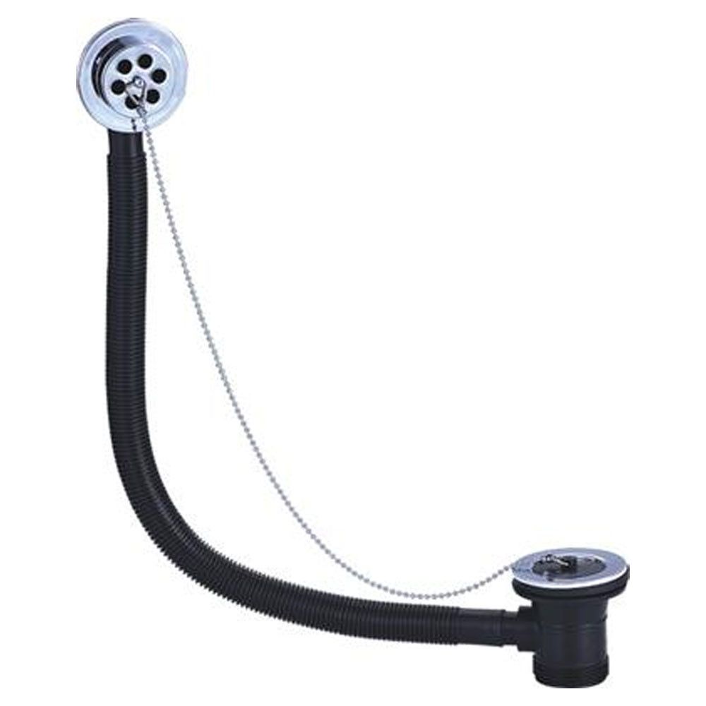 1 1/2" Bath Combination Overflow Waste With Black