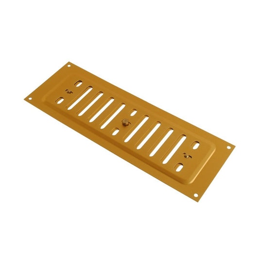 Hit & Miss Vent Gold Anodised 225mmx75mm