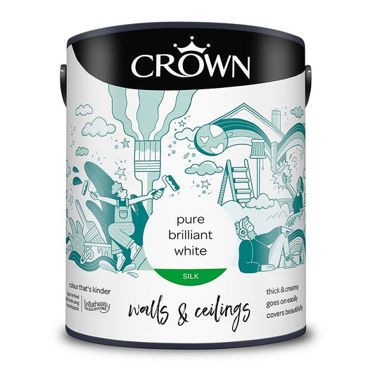 Crown Silk Emulsion Brilliant White 2.5L