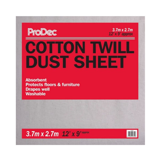 Cotton Twill Dust Sheet 12' x 9'