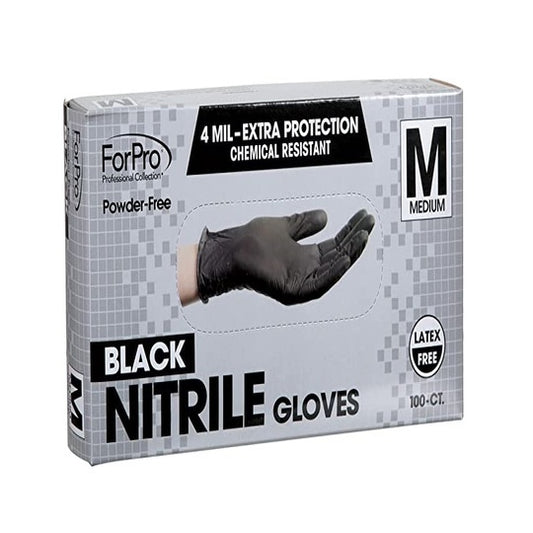 Black Latex Gloves 100 M