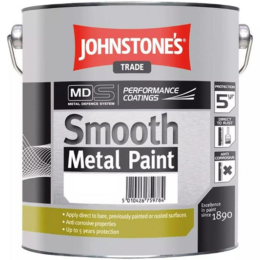 Johnstone's Smooth Metal Paint Black 0.80L .800 L
