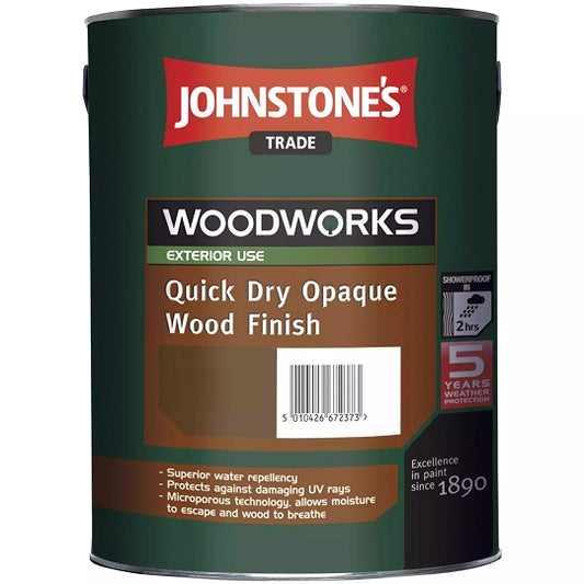 Johnstone's Woodworks Quick Dry Opaque White 5L 5.000 L