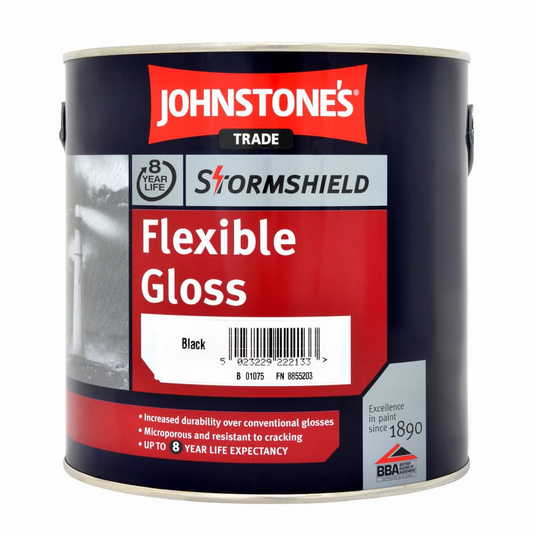 Johnstone's Trade Stormshield Flexible Gloss Black 2.5L