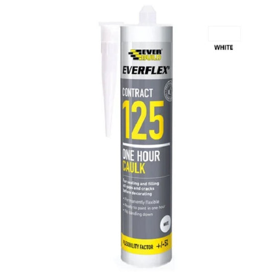 One Hour Caulk 125 White 380ml