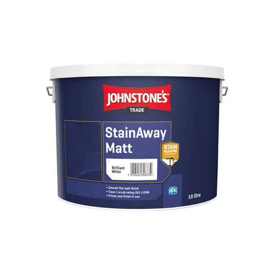 Johnstone's Trade Stainaway Matt White 10L