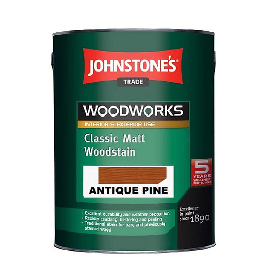 Johnstone's Woodworks Woodstain Matt ANT PINE 2.5LT 5.000 L