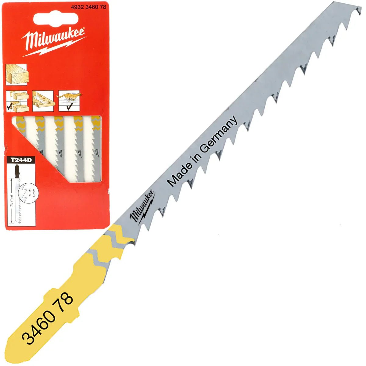 Milwaukee Jig Saw Blade JigBl 75x4 T144D P5M