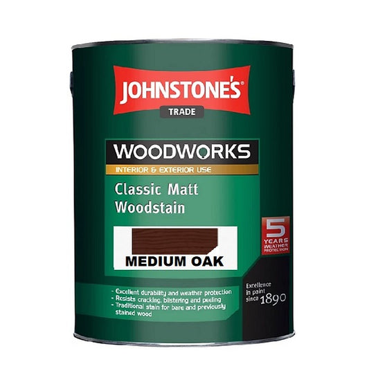 Johnstone's Woodworks Woodstain Matt ME/OAK 2.5L 5.000 L