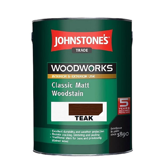 Johnstone's Woodworks Woodstain Matt TEAK 2.5L 5.000 L
