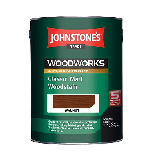 Johnstone's Woodworks Woodstain Matt WALNUT 2.5L 5.000 L