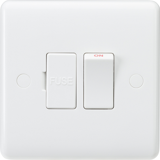 Curved Edge 13a Switched Fused Spur
