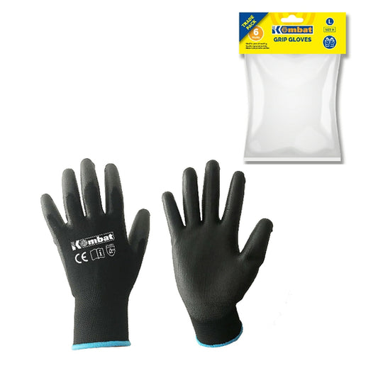 PU GRIP GLOVE 10/XL BULK