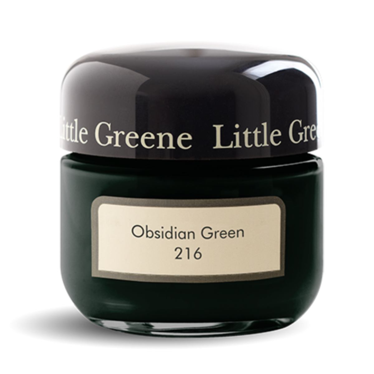 Little Greene Absolute Matt  60 ml. Sample Obsidian Green 216