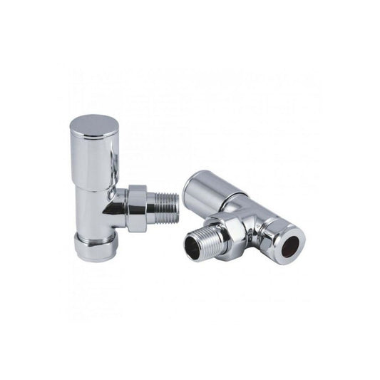 Towel Warmer Valve Angled 15MM Chrome