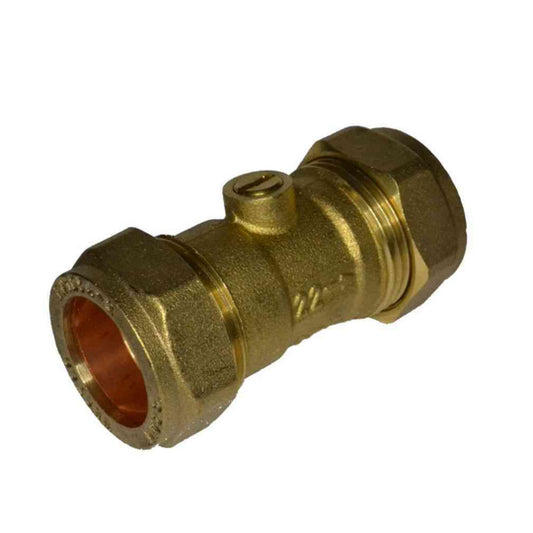 22mm Brass Isolation Valve 10PC