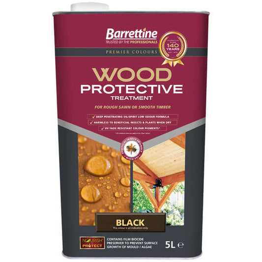 Barrettine Wood Protective Treatment Black 5L