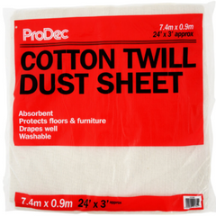 24' x 3' COTTON TWILL DUST SHEET-243SQB