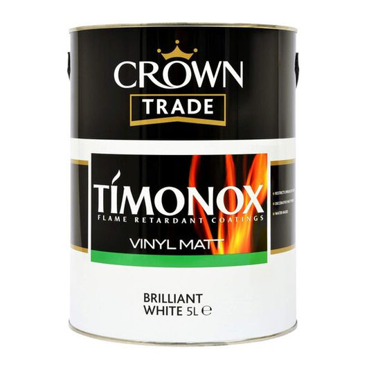 Crown Trade Timonox Matt Brilliant White 5L