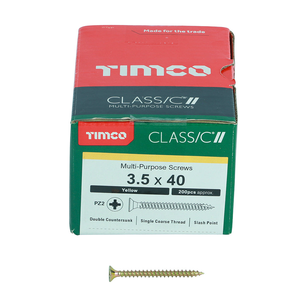 Classic Screw PZ2 CSK ZYP 3.5 x 40mm