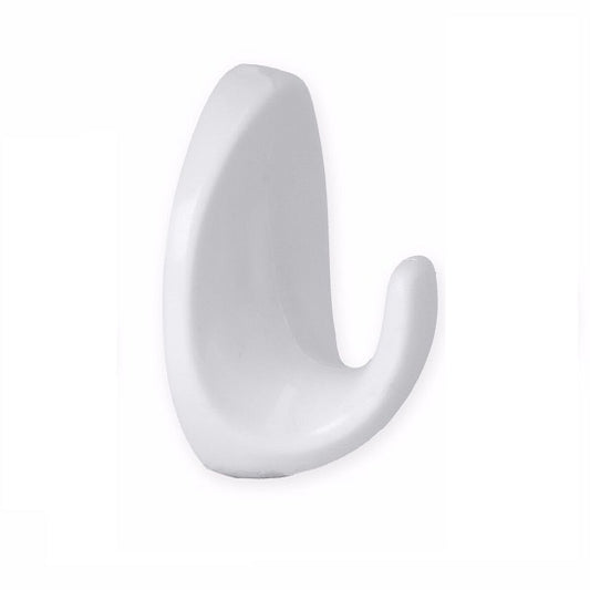 White S/Adhesive Hook Large