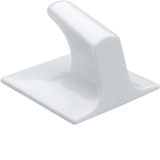White S/Adhesive Hook Small Square