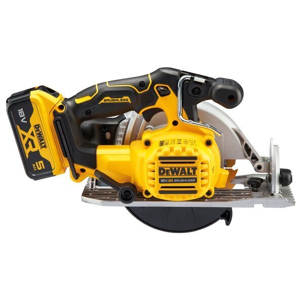 DeWalt 18v 2x5Ah Li-Ion XR Brushless 165mm Circular Saw Kit DCS565P2-GB